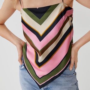 Zara Printed Scarf Top